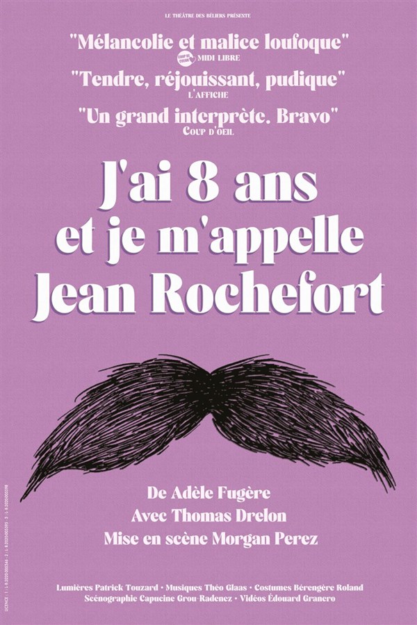 J'ai 8 ans et je m'appelle Jean Rochefort