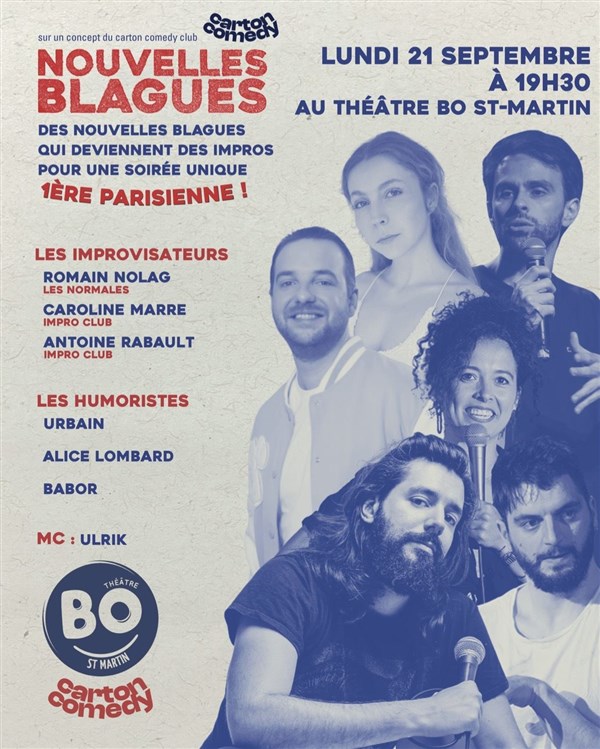 Nouvelles Blagues par Carton Comedy