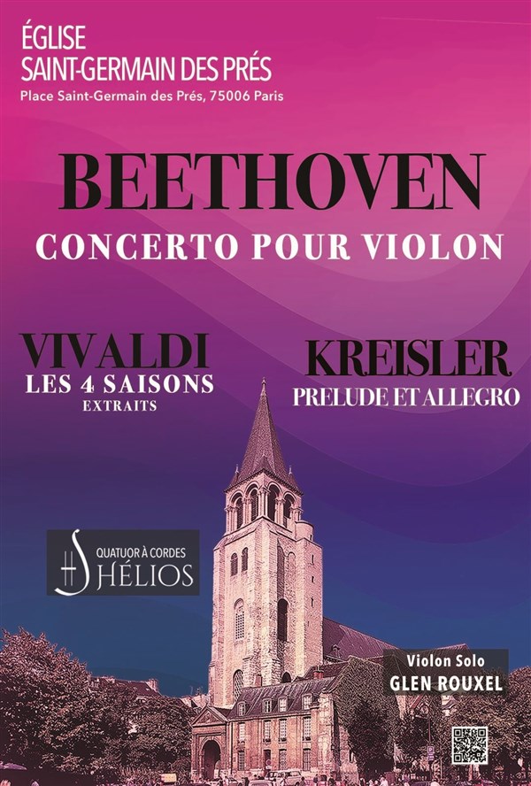 Les 4 Saisons de Vivaldi extraits, Prélude et Allegro de Kreisler et Concerto pour violon de Beethoven