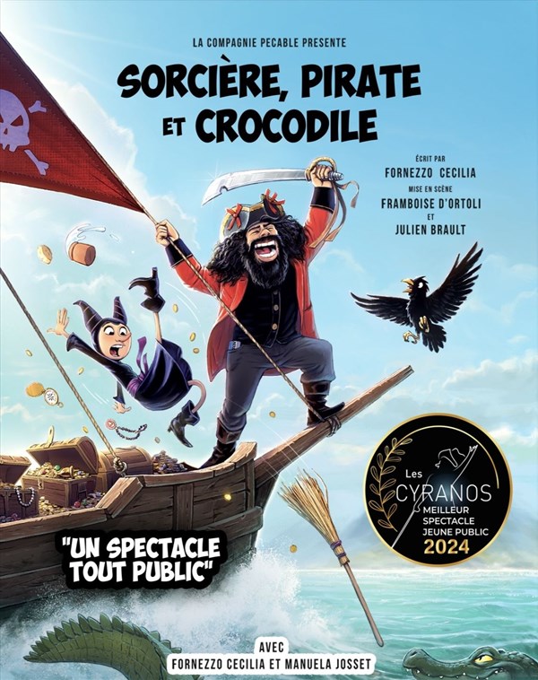 Sorcière, pirate et crocodile