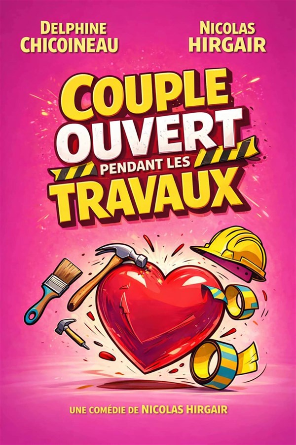 Couple ouvert pendant les travaux