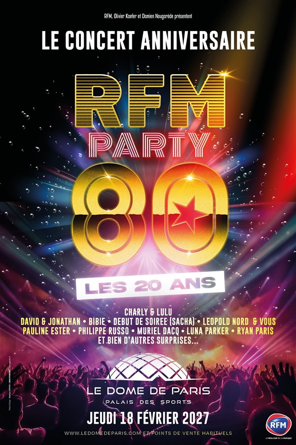 RFM Party 80 - Le Concert Anniversaire - Les 20 Ans - Tournée