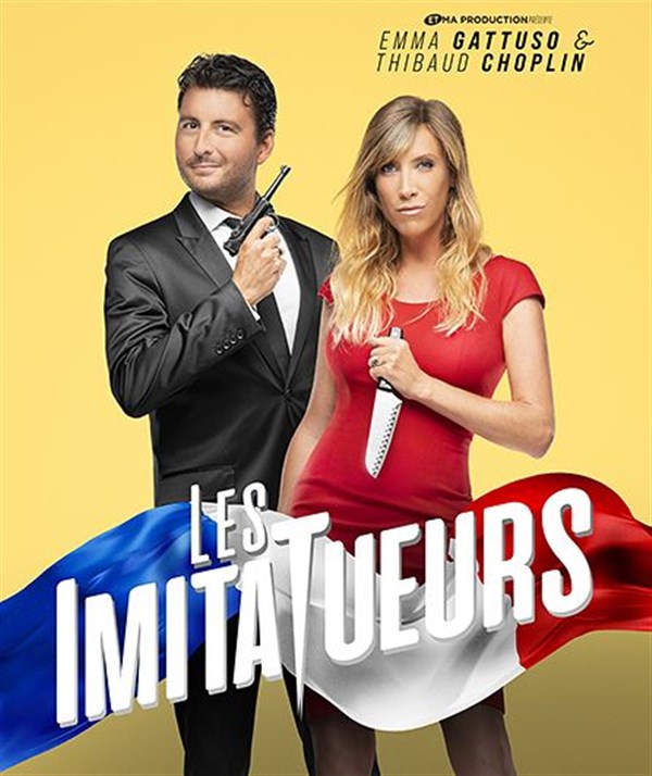 Emma Gattuso et Thibaud Choplin dans Les ImitaTueurs