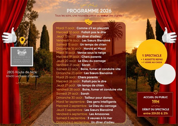 Festival de théâtre dans la vigne au Château de Mauvanne