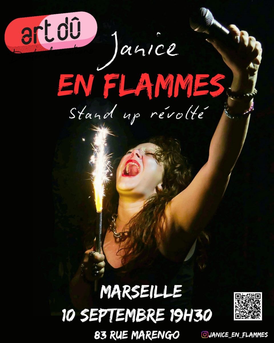 Janice en Flammes dans Stand up révolté