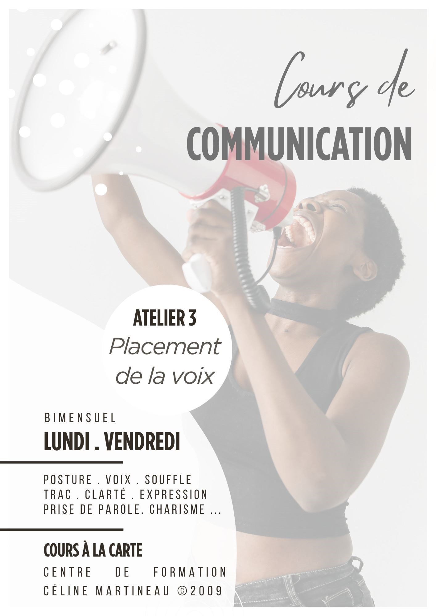 Atelier Communication 3 : Placement et projection de la voix