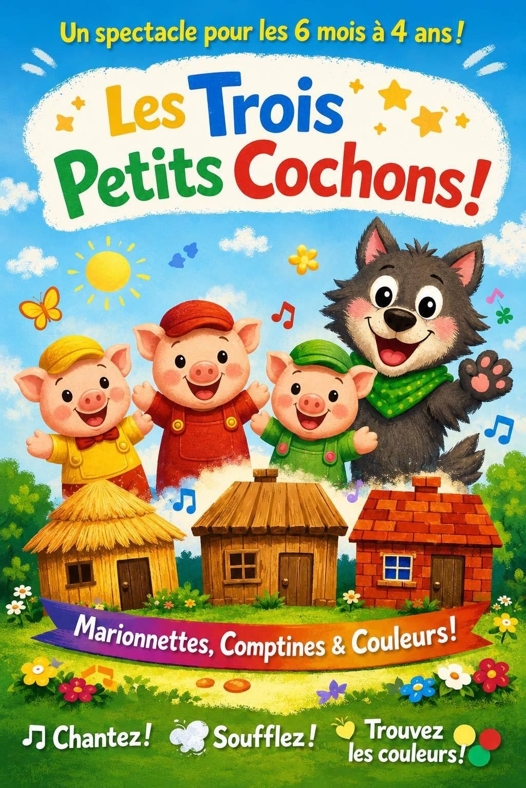 Les Trois Petits Cochons !