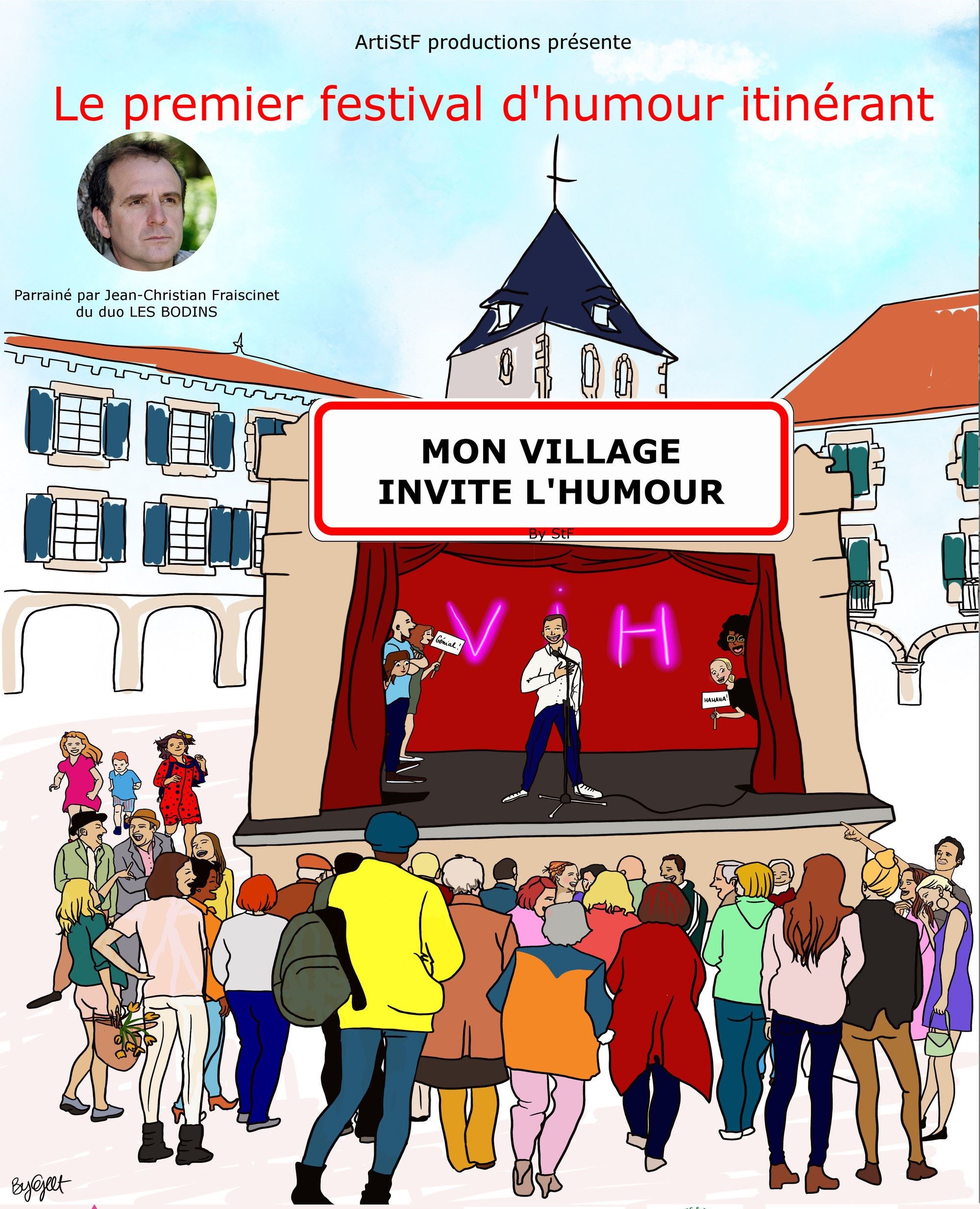 Mon village invite l'humour