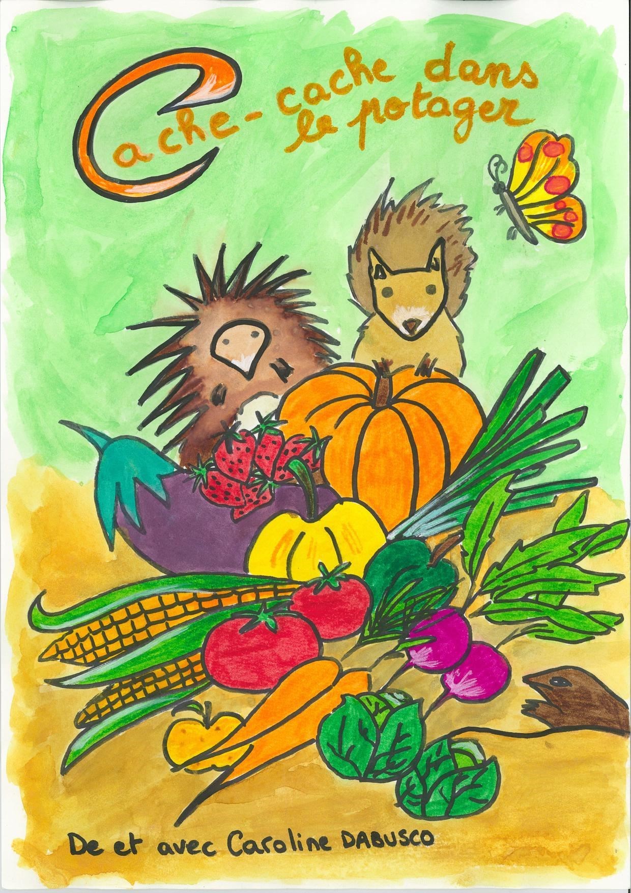 Cache-cache dans le potager
