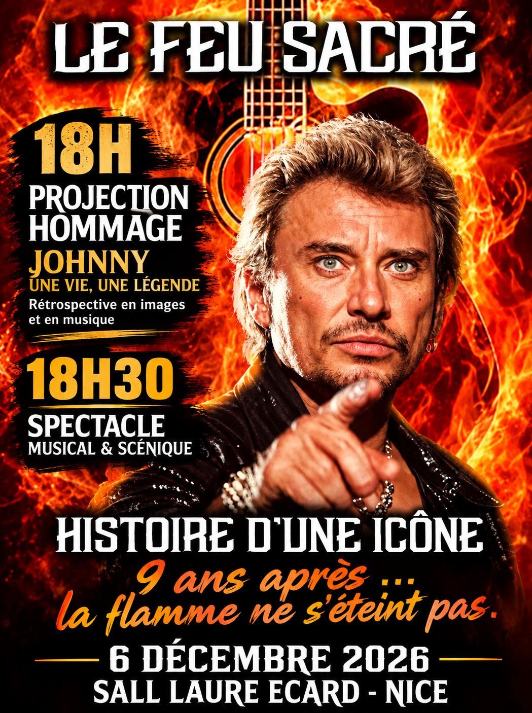 Le Feu Sacré, hommage à Johnny Hallyday