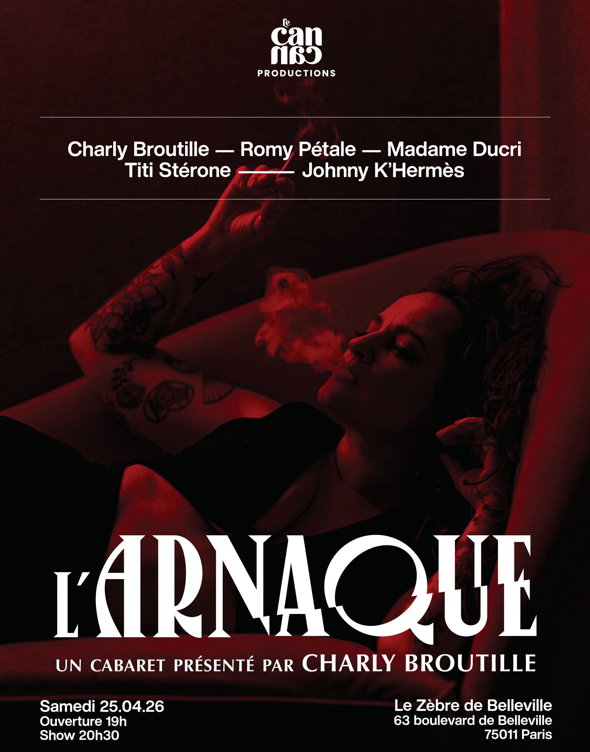 L'Arnaque, un cabaret présenté par Charly Broutille