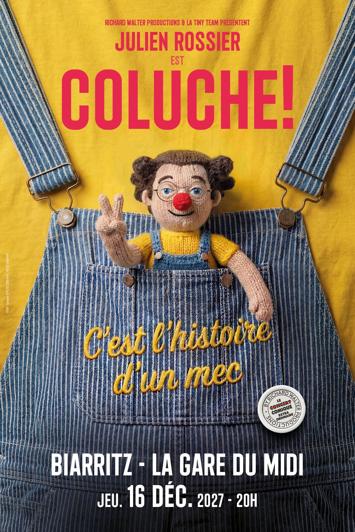 Julien Rossier est Coluche ! C'est l'Histoire d'un Mec - Tournée