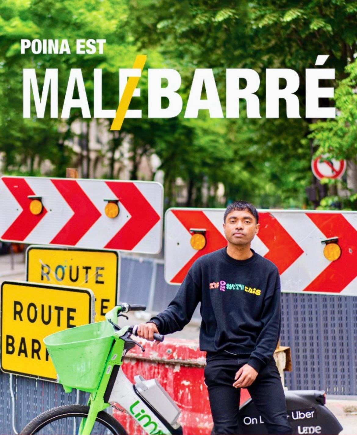 Poina est mâl(e) barré
