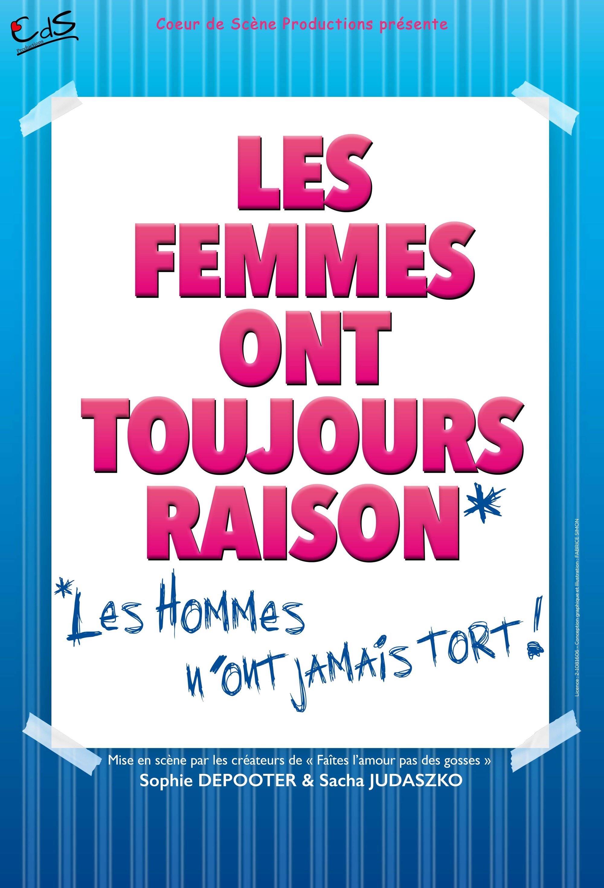 Les femmes ont toujours raison, les hommes n'ont jamais tort !