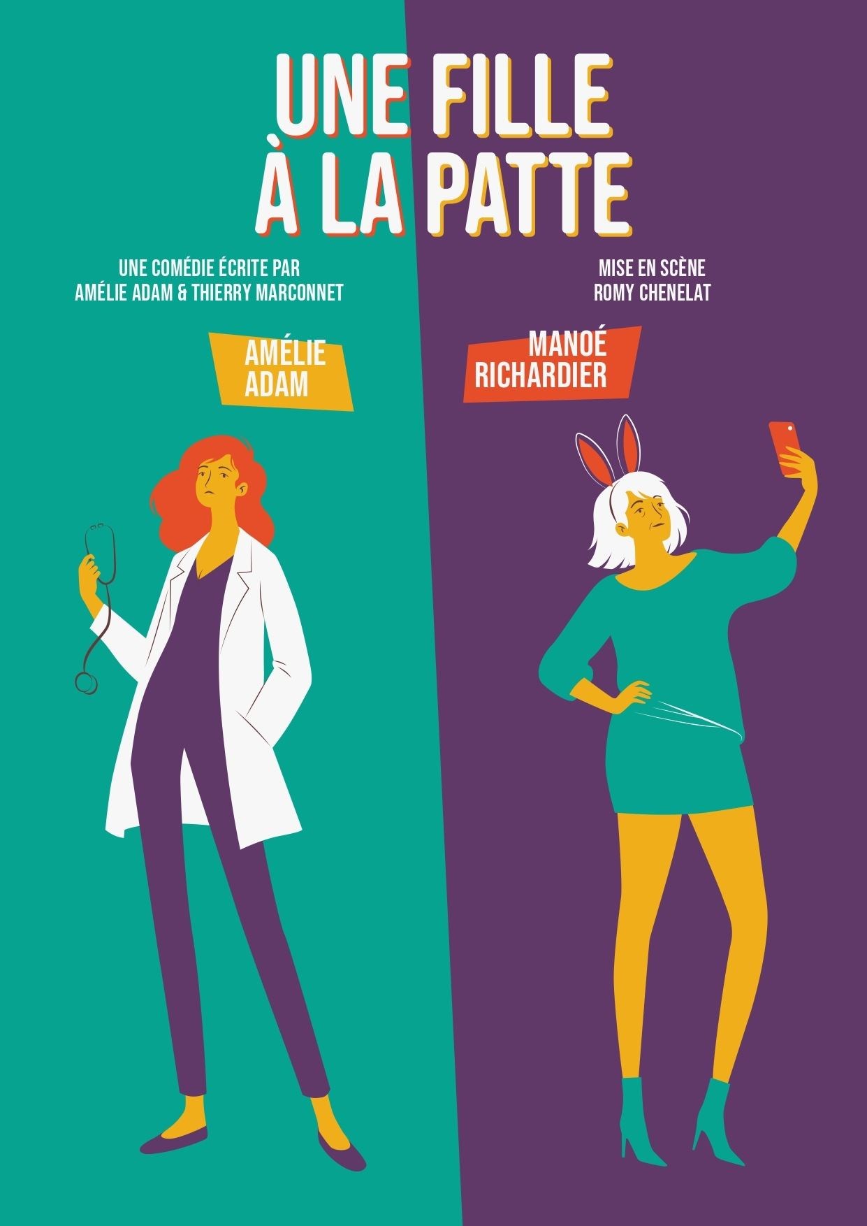 Une fille à la patte