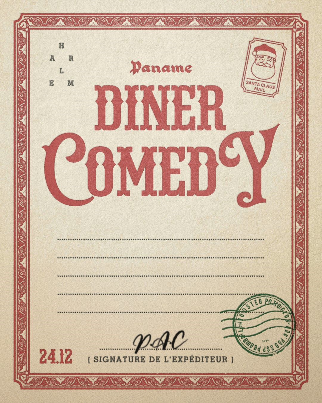 Paname Diner Comedy, Réveillon de Noël
