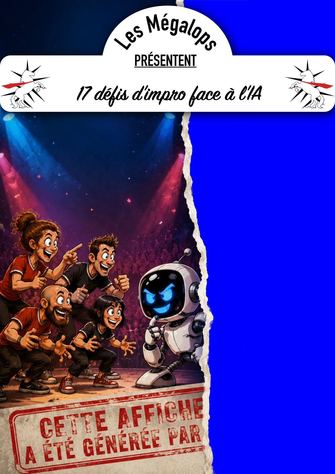 Les 17 de l'impro : Les Mégalops affrontent l'IA