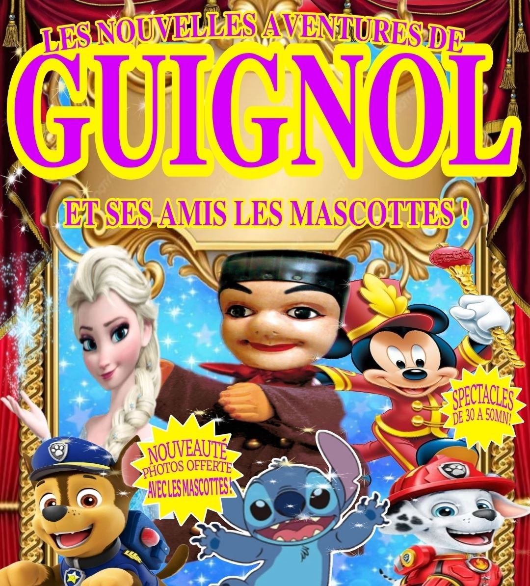Les Nouvelles Aventures de Guignol et ses amis les Mascottes a Aix en Provence !