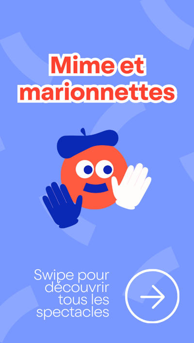 Entête du rail 🪆 Mimes et marionnettes pour adultes