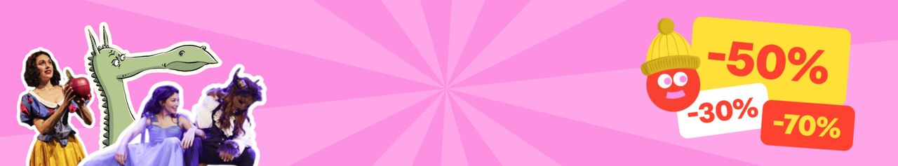 Spectacles pour enfants : théâtre, spectacles et comédies musicales. Offre des moments uniques en famille avec Billet Réduc' !