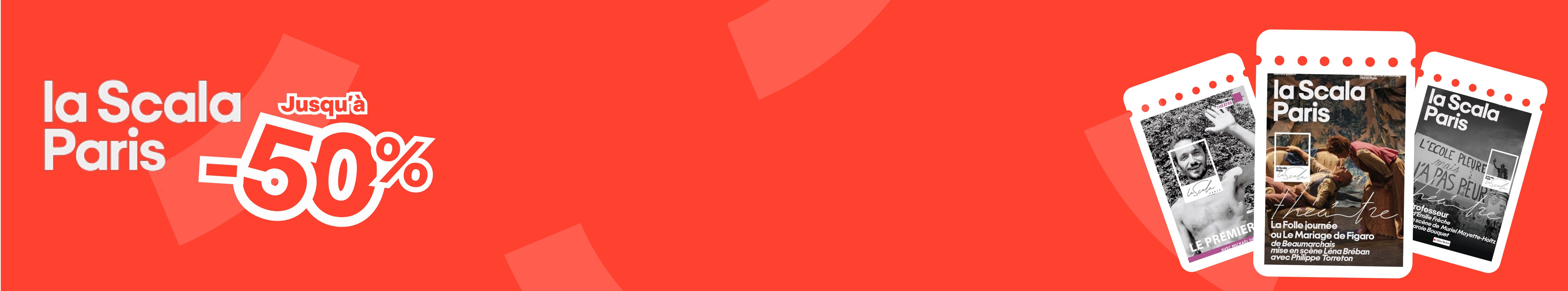 Promos exclusives sur une sélection de spectacles, disponibles seulement sur Billet Réduc' !
