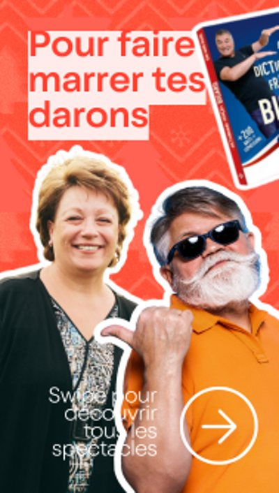 Entête du rail 🥸 Pour faire marrer tes darons : des spectacles drôles et populaires !