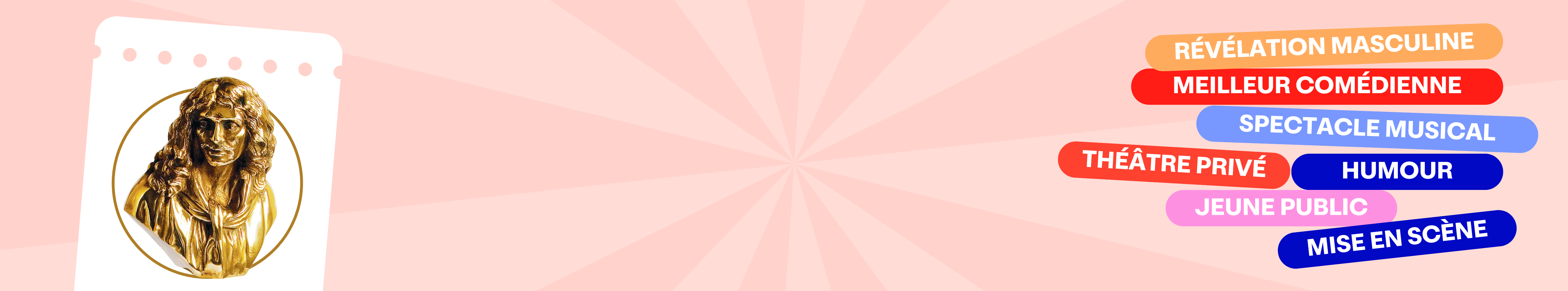 Molières 2025 : artistes, spectacles pour divers publics, mise en scène, théâtre public et privé, etc.