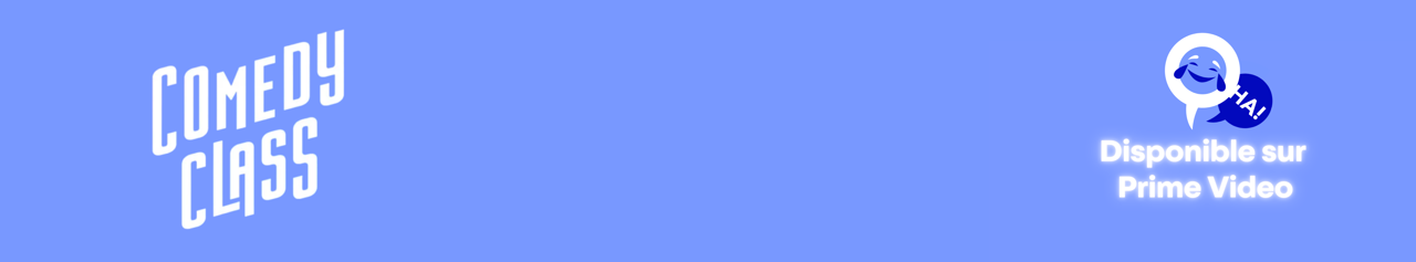 Logo de la saison 2 de Comedy Class stylisé et inspiré de la direction artistique des pépites de l'humour sur Billet Réduc'
