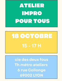 Atelier impro : osez l'impro / séance à la carte - Théâtre Métro Ateliers