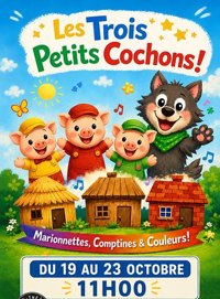 Les 3 petits cochons - Pelousse Paradise