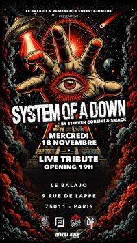 Steeven Corsini & Smack : Hommage à System of a down - Le Balajo
