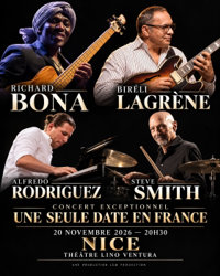Richard Bona + Bireli Lagrene + Alfredo Rodriguez + Steve Smith - Théâtre Lino Ventura