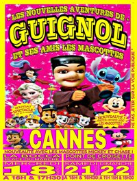 Les nouvelles aventures de Guignol et ses amis les mascottes à Cannes (Point de Croisette) - Place Saint-Jin Jin