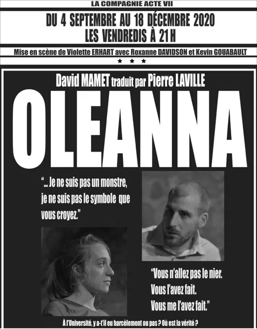 Affiche de Oleanna