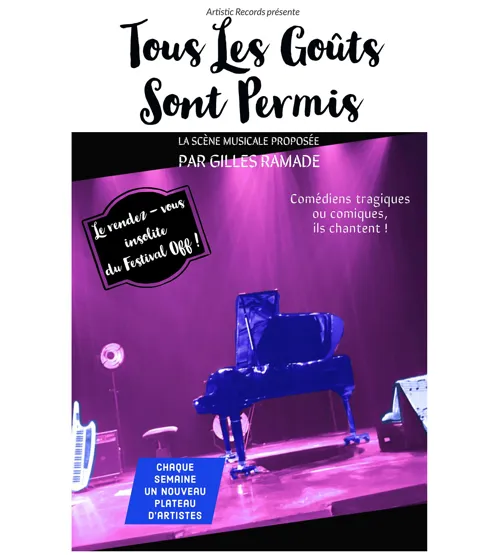 Affiche de Gilles Ramade dans Tous les goûts sont permis