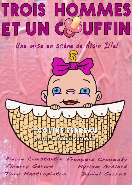 Affiche de Trois Hommes et un couffin