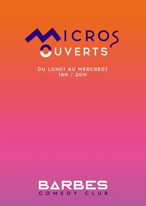 Affiche de Micro ouvert | présenté par Marouane Sista