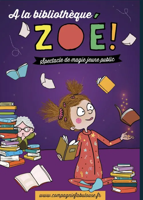 Affiche de A la bibliothèque Zoé !