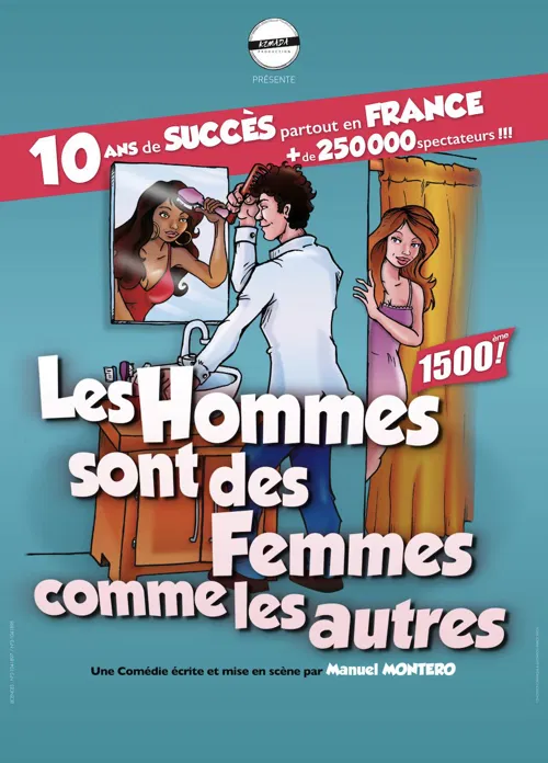 Affiche de Les hommes sont des femmes comme les autres | Festival Théâtre en Vigne