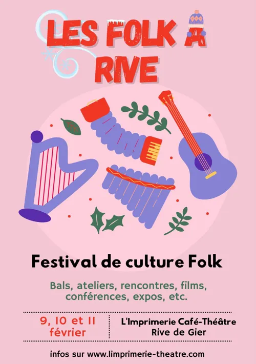 Affiche de Soirée d'ouverture du festival Folk à Rive
