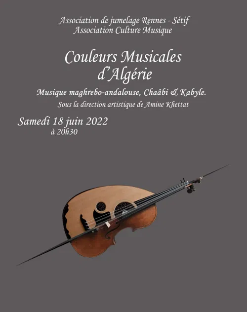 Affiche de Couleurs Musicales d'Algérie