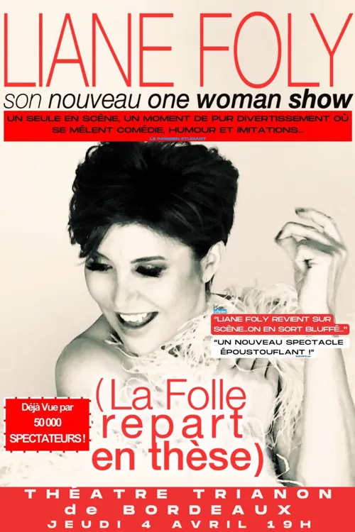 Affiche de Liane Foly dans La folle repart en thèse