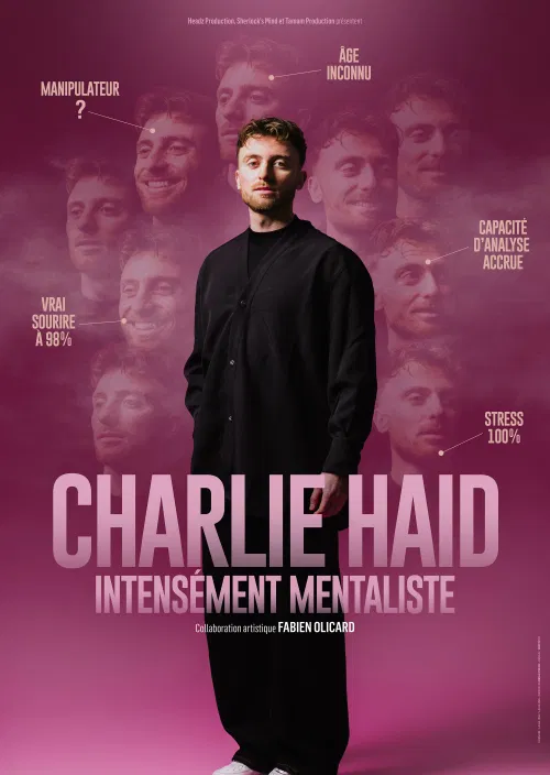 Affiche de Charlie Haid dans Intensement Mentaliste | Clermont Ferrand