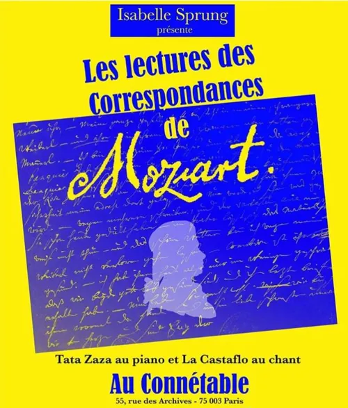 Affiche de Lecture des Correspondances de Mozart