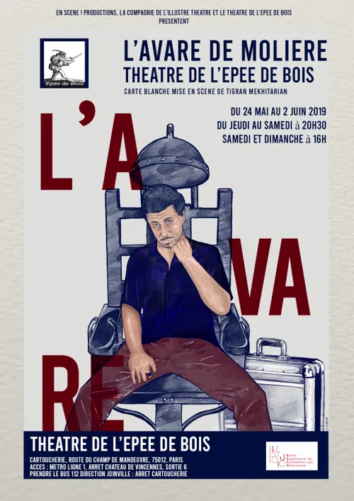 Affiche de L'avare | d'après Molière