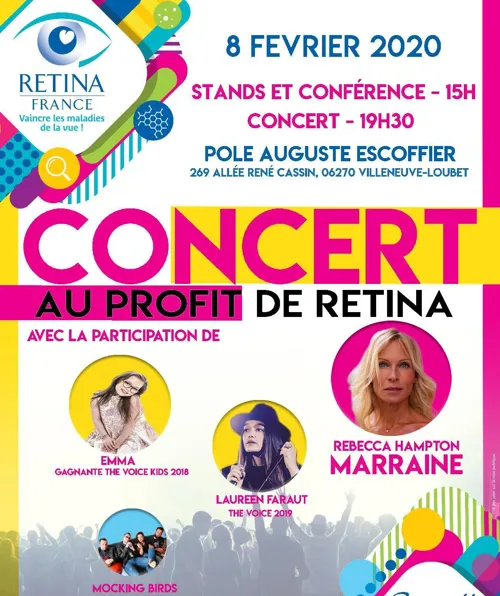 Affiche de Concert au profit de Retina