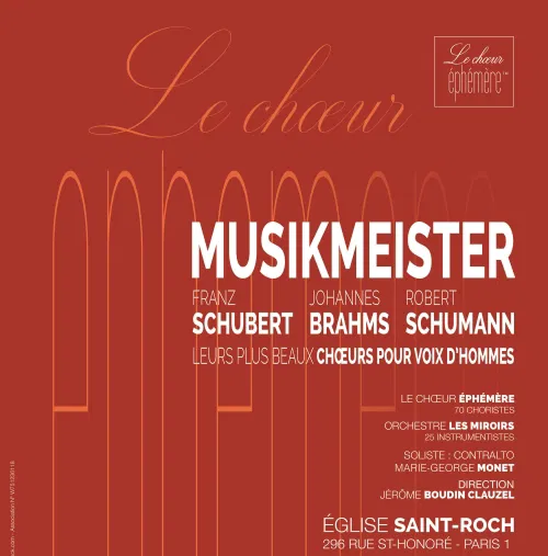 Affiche de Musikmeister : F. Schubert - J. Brahms - R. Schumann