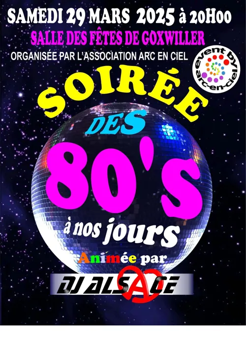 Affiche de Soirée années 80 à nos jours