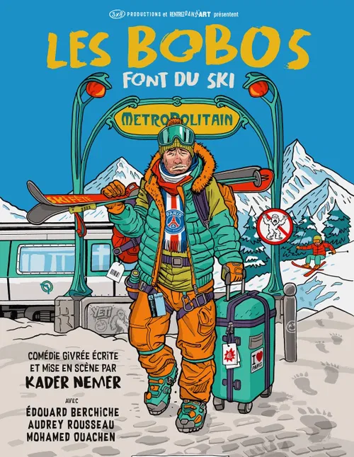 Affiche de Les bobos font du ski