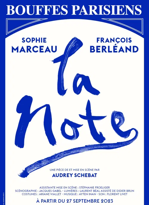 Affiche de La Note | avec Sophie Marceau et François Berléand